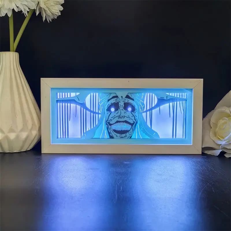 Boîte d'ombre coupée en papier de nivellement Solo, boîte à lumière Led pour décor de chambre, boîte