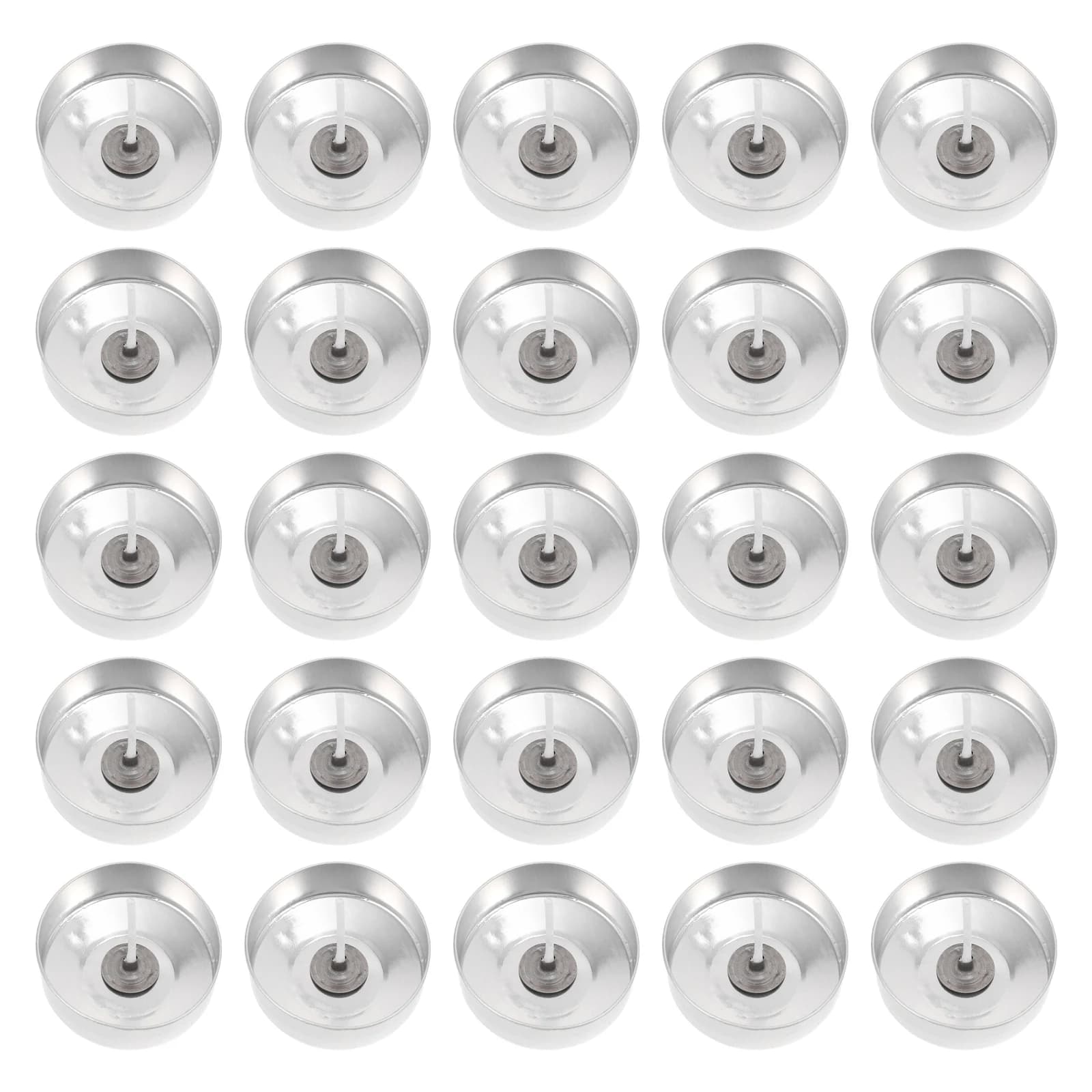 100 ensembles de tasses à bougie chauffe-plat en aluminium, boîtes de base de bougies durables, étui