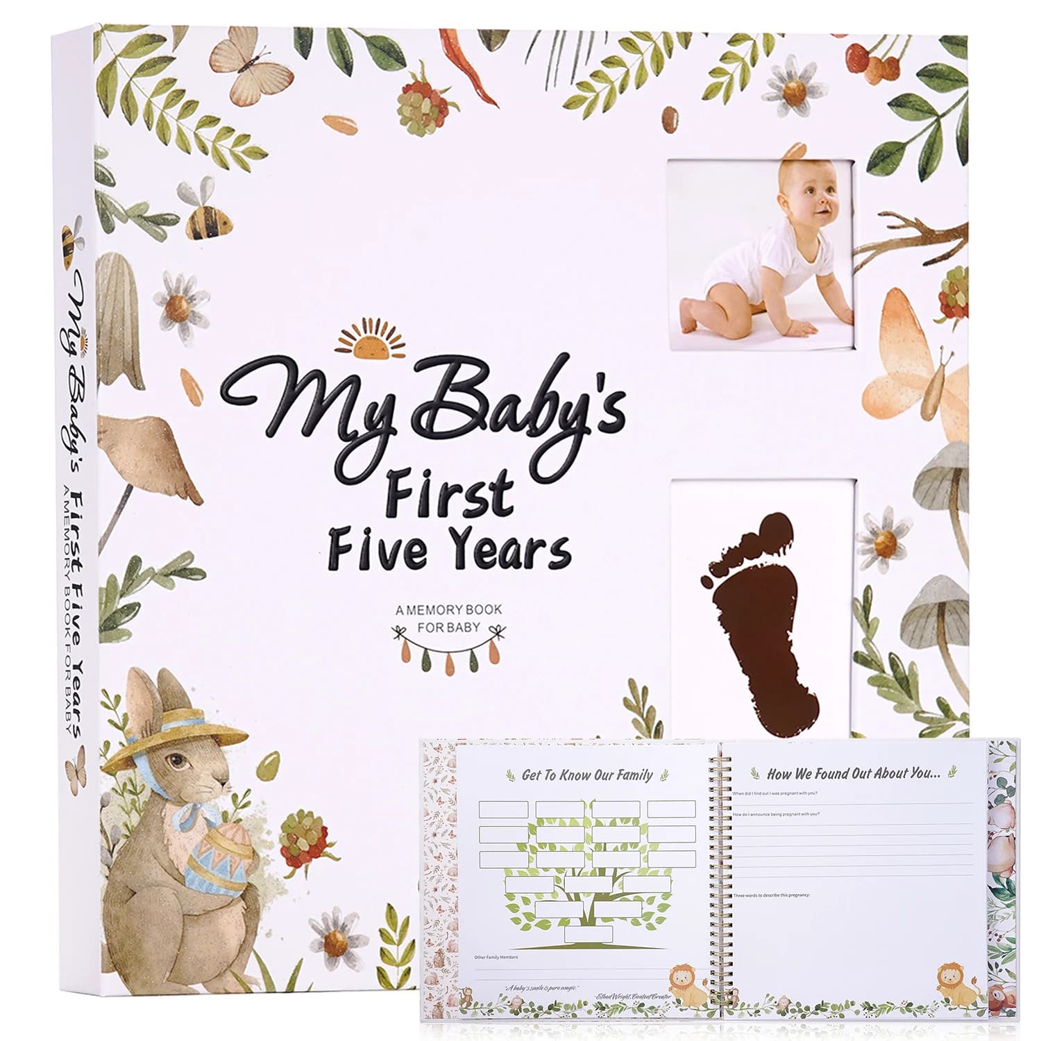 Notre livret commémoratif 248 pages pour bébés, Souvenirs de croissance, disques de naissance, livre