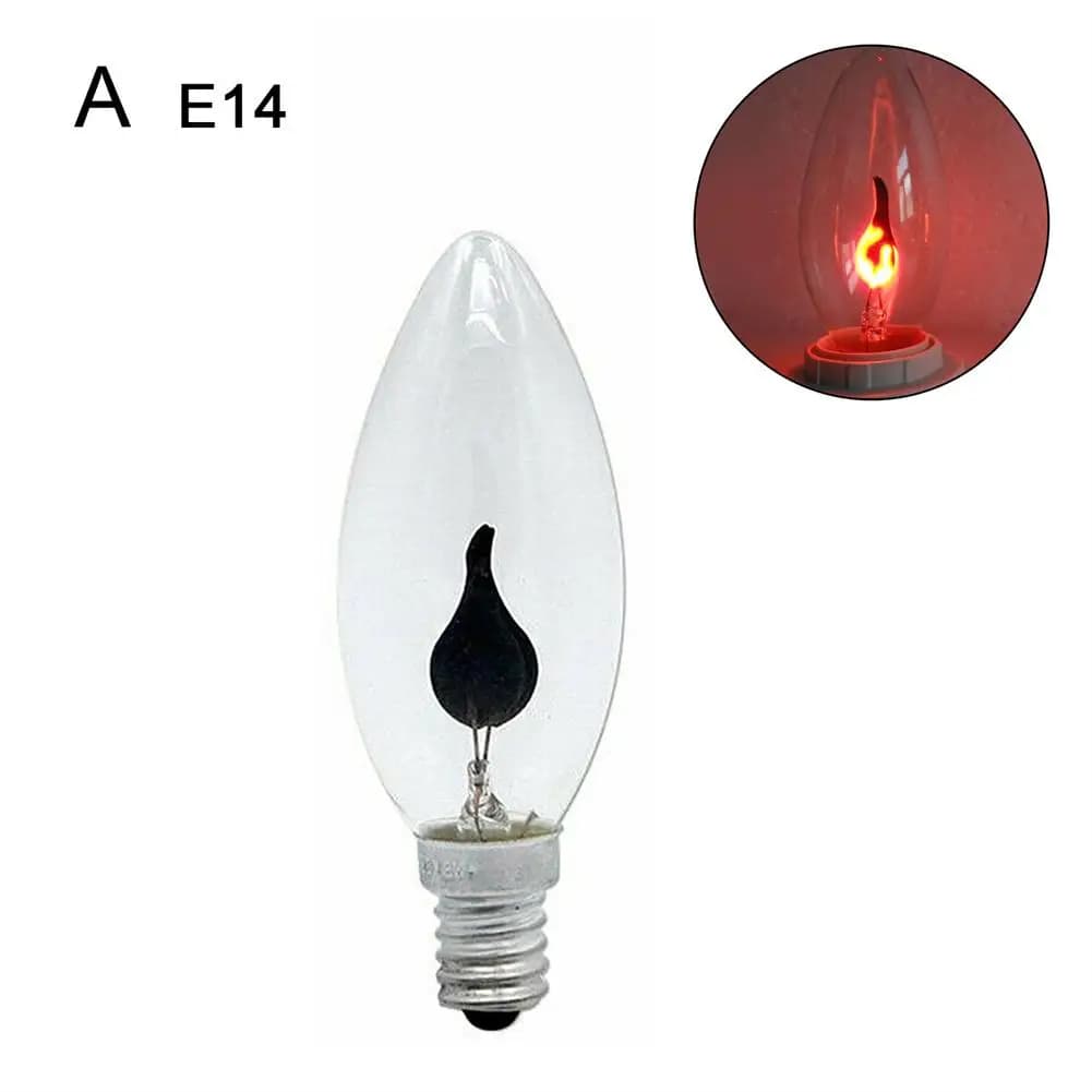 E27 E14 ampoule de flamme effet de flamme scintillement bougie ampoule décoration de la maison émula
