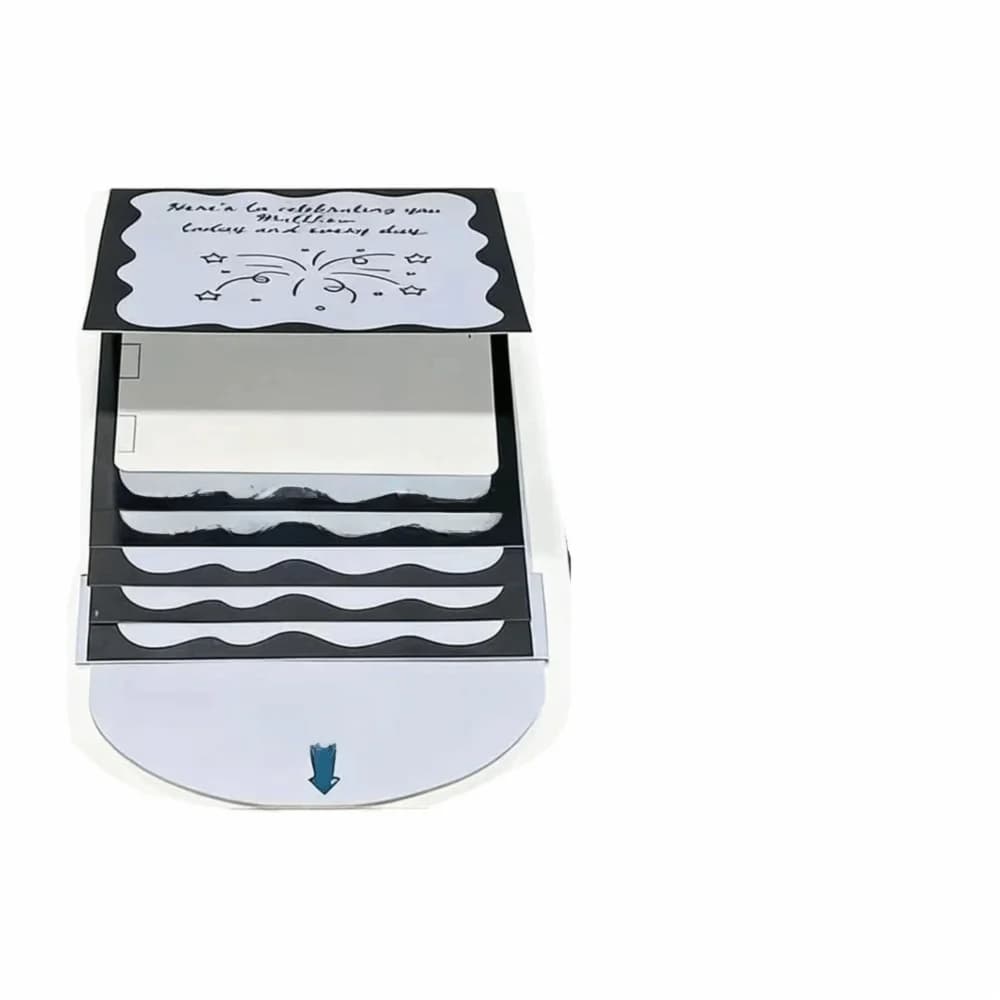 Porte-carte cadeau de noël fait à la main, livre, cartes Surprise de conception extractible avec env
