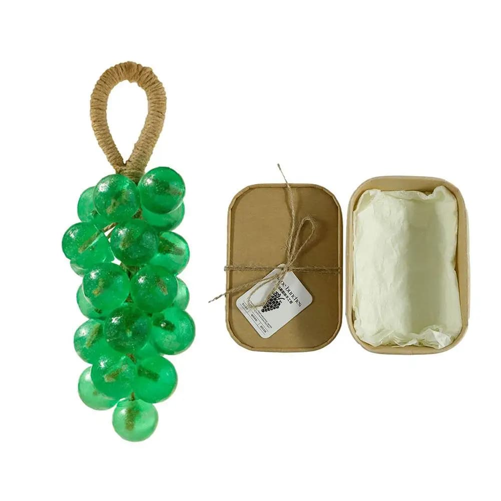 Savon artisanal au cristal de raisin, naturel, DIY, parfumé aux fruits, cadeau créatif pour la maiso