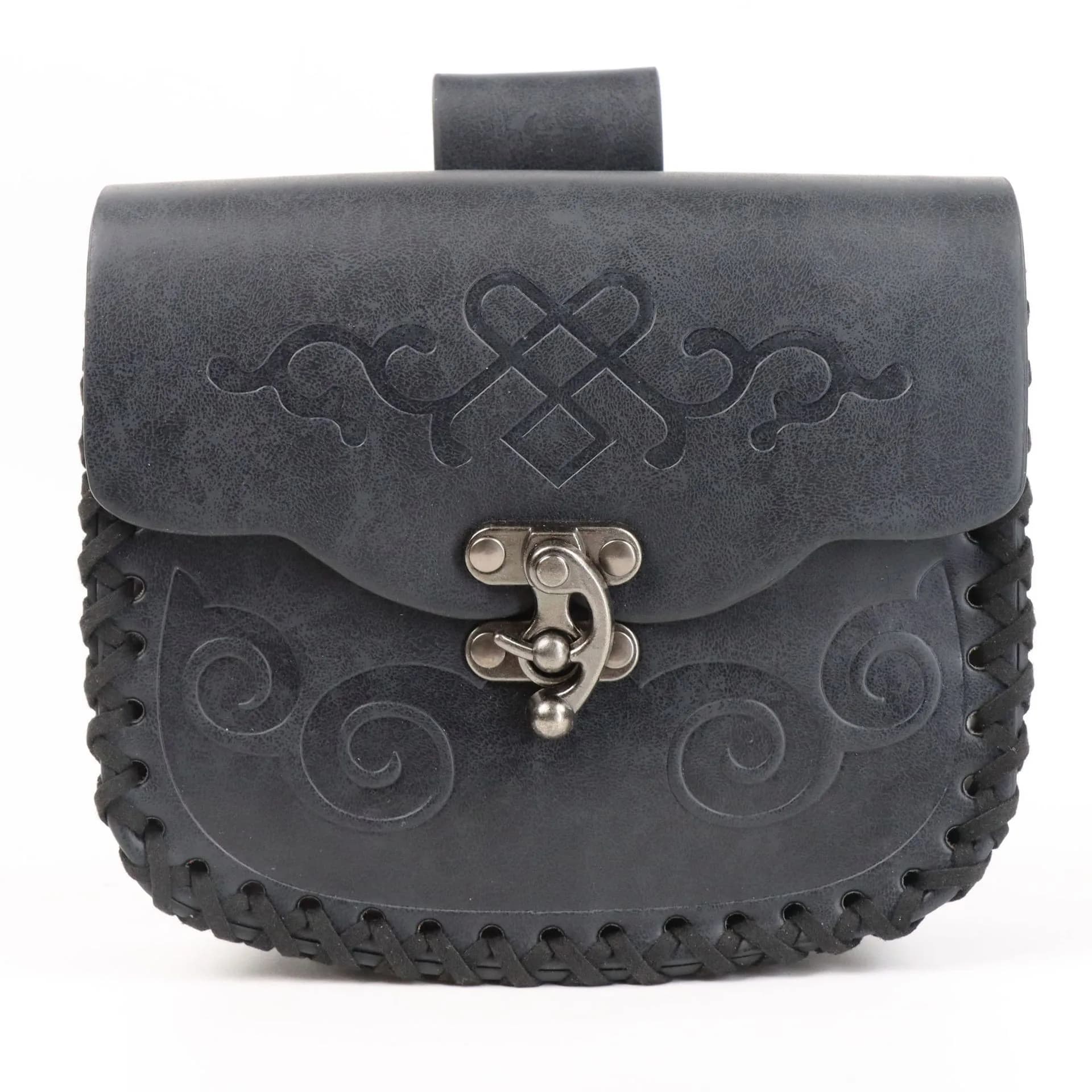 Pochette de ceinture en cuir médiévale, sac banane vintage, portefeuille de taille Renaissance pour 