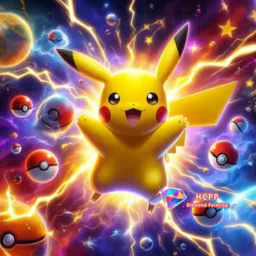 Nouveau Kit de Broderie Diamant Pokémon 2026 – Dessin Animé, Diamants Carrés et Ronds, Mosaïque 5D D