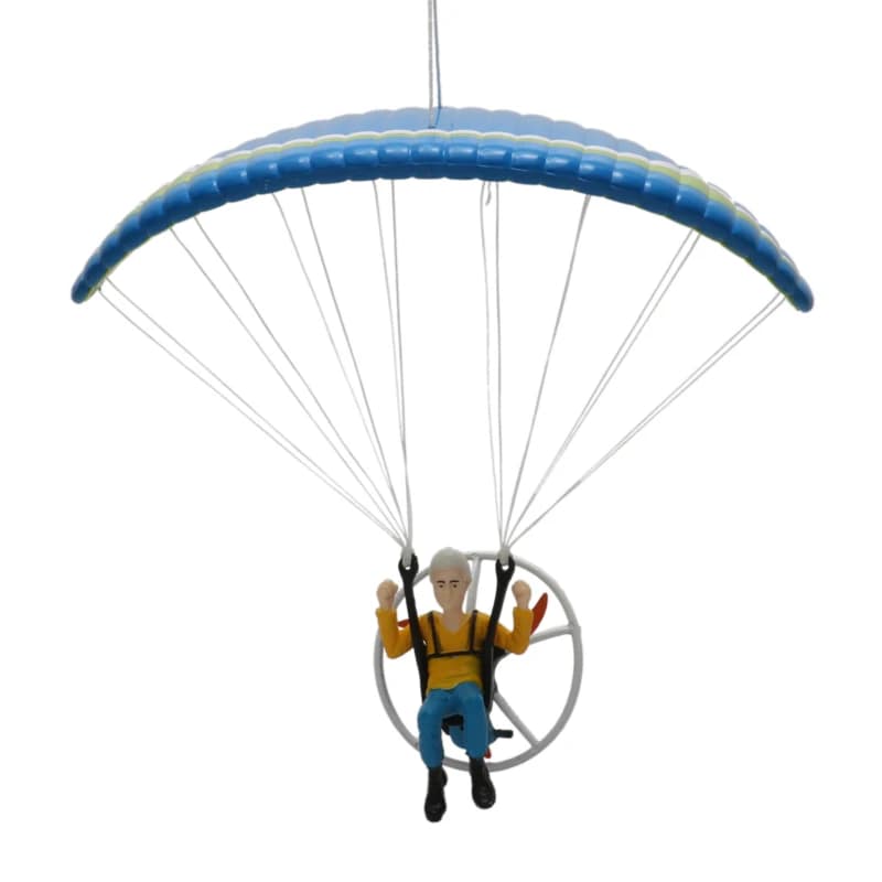 Ornement de parachutiste fait à la main, mini modèle de paramoteur, parapente, parachutiste, gréeur,