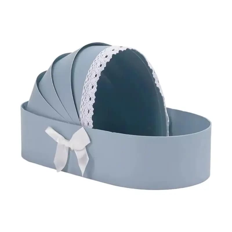 E8BD – panier vide pour fête prénatale, panier vide en carton, boîte à cadeaux, Bouquets fleurs, pou