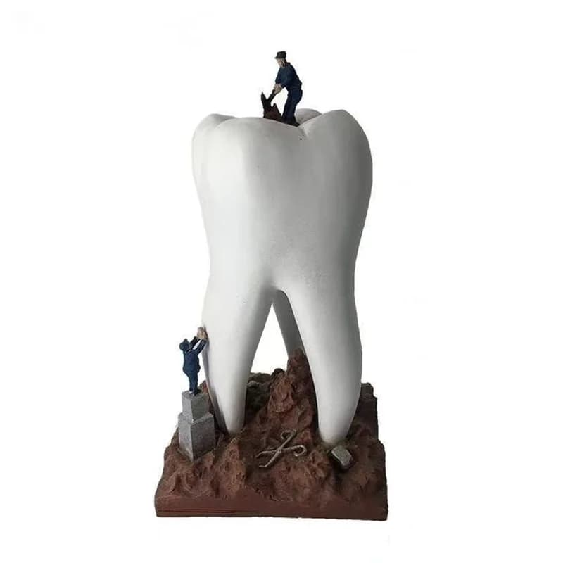 Figurines de dents artisanaux dentaires créatifs, cadeaux de dentiste, garçon et fille, clinique de 