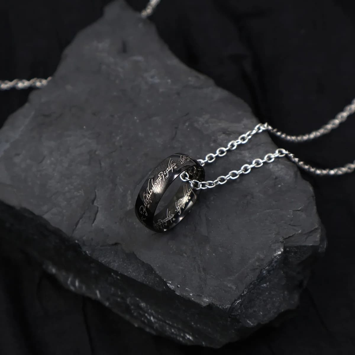 Collier Réplique Le Seigneur des Anneaux, Pendentif Un Seul Anneau, Bijou Tendance pour Cosplay, Cad