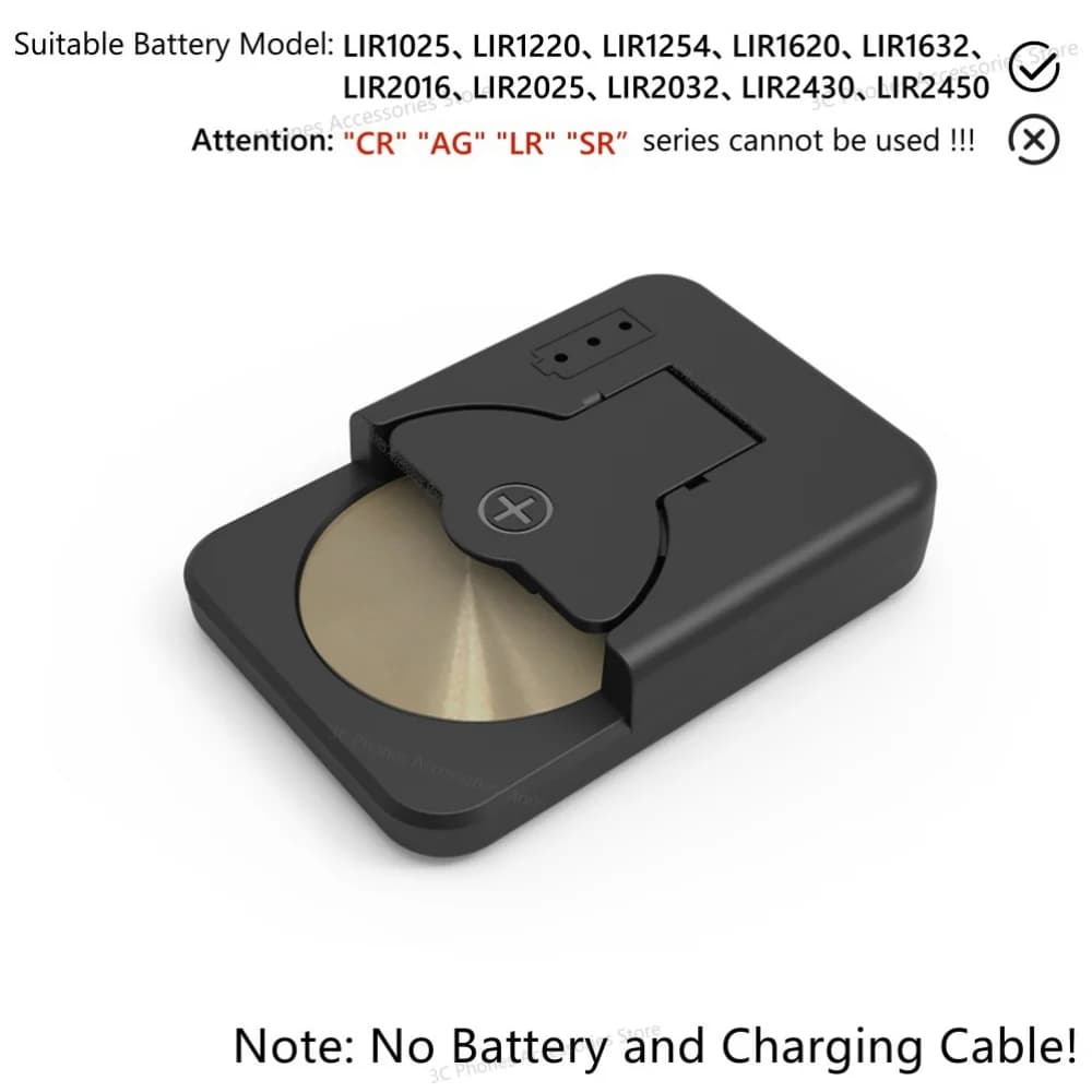 Chargeur de batterie Rechargeable li-lon pour piles au Lithium LIR1025/1220/1254/1620/1632/2016/2025