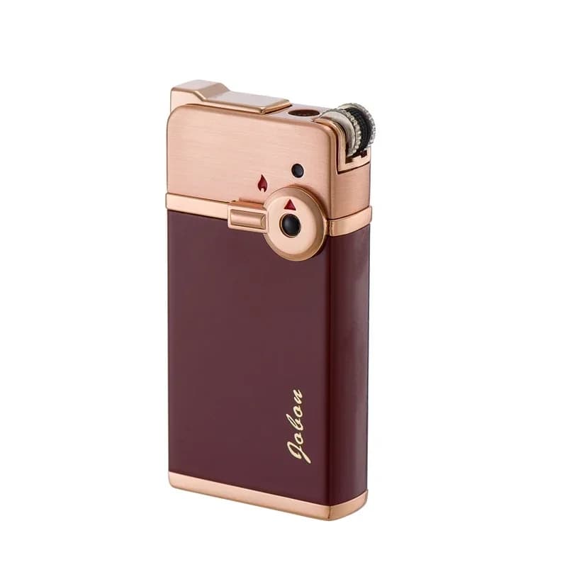 Jobon-Briquet coupe-vent à deux flammes, flamme jet bleue, flamme rouge, gaz métallique, briquet à m