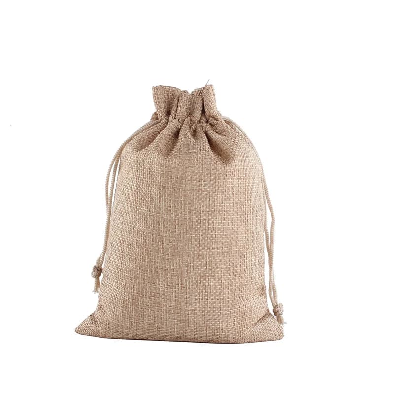 Sacs Cadeaux Rustiques en Toile de Jute Écologique, Pochettes en Jute pour Cadeaux de Mariage, Bijou