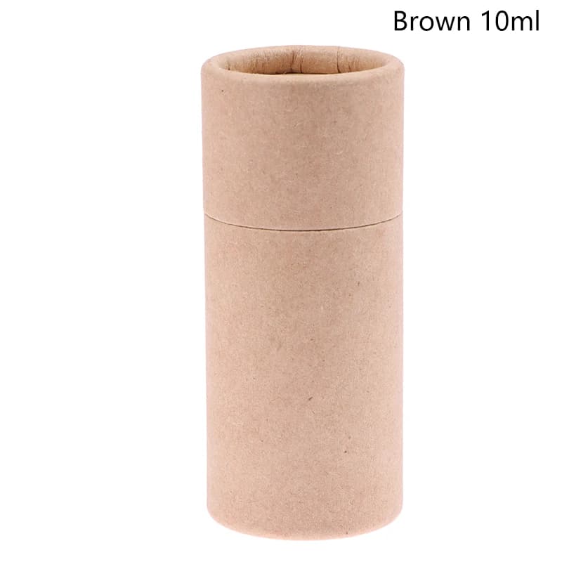 Boîte-cadeau ronde en carton, boîtes tubulaires en papier kraft, emballage de bouteille d'huile esse