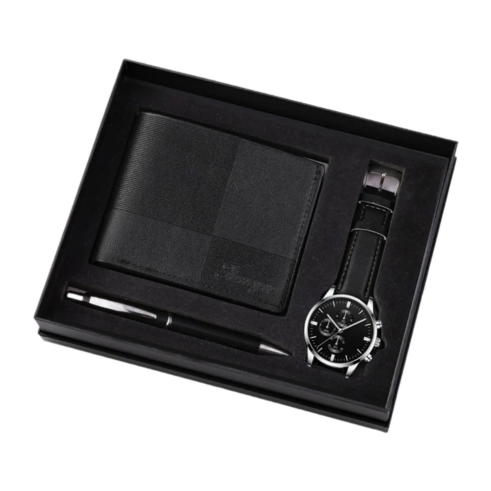 Coffret cadeau pour homme avec montre et portefeuille, ensemble de stylos, couple de travailleurs de