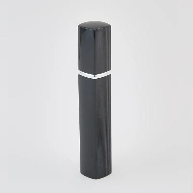 Flacon de parfum 12 ml, tube carré en aluminium, flacons distributeurs de parfum, vaporisateur ultra