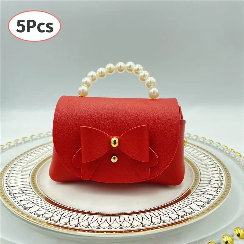 Sacs cadeaux en cuir, 5/10 pièces, cadeaux de mariage pour invités, Mini sacs de Distributions de fê