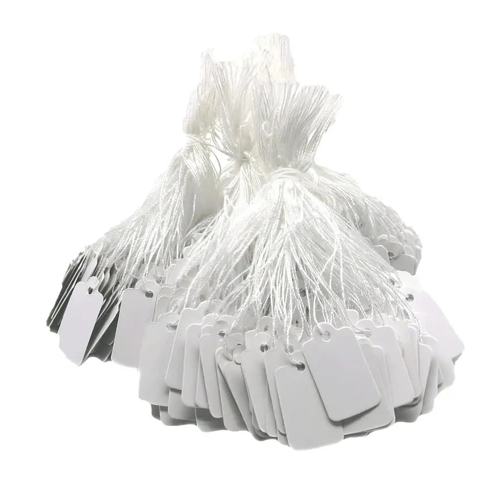 Étiquettes vierges en papier polyvalentes, accessoires d'artisanat de style simple, document blanc, 