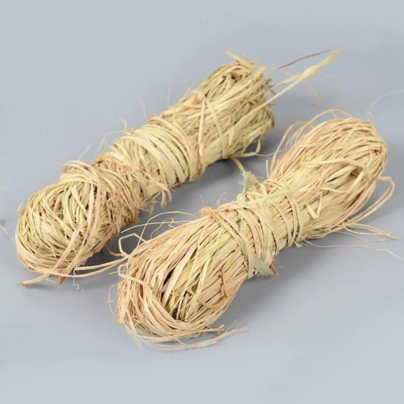Corde naturelle en raphia pour faire-part de mariage, artisanat, bricolage, cadeau d'emballage, remplissage de boîte, cadeau de Noël, décoration de fête, 50g
