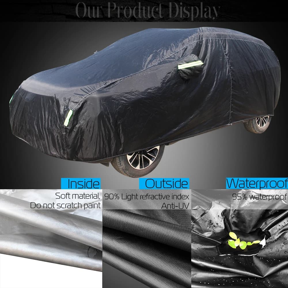 Juste de voiture noire étanche pour Renault Arkana 2019-2025, protection extérieure contre le soleil, la pluie, la neige et les rayures