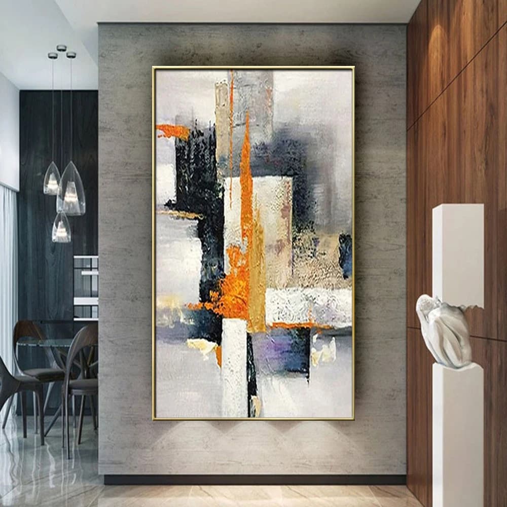 Peinture à l'huile abstraite peinte à la main sur toile, grand Art Mural moderne, décor d'image, salon, maison, grandes peintures, 100%