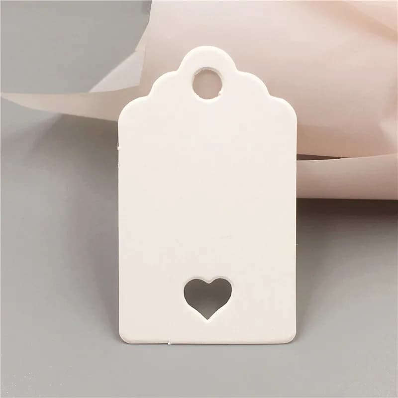 Étiquette en papier Kraft coloré en forme de T