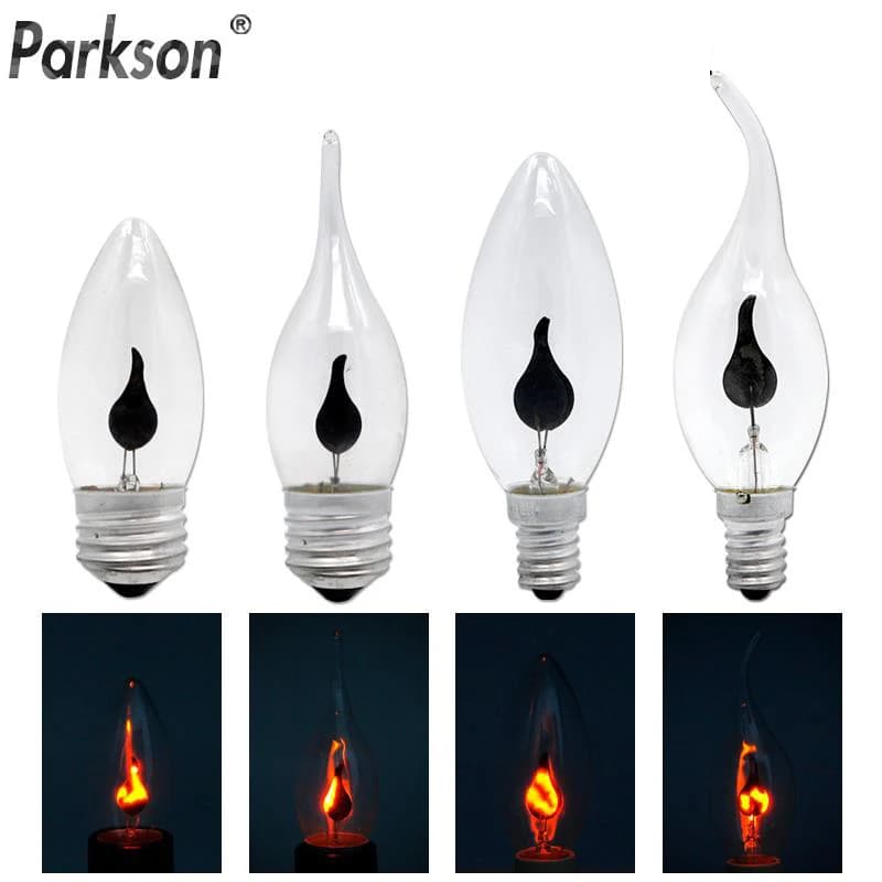 Vintage Edison E14 E27 Led ampoule bougie effet de flamme