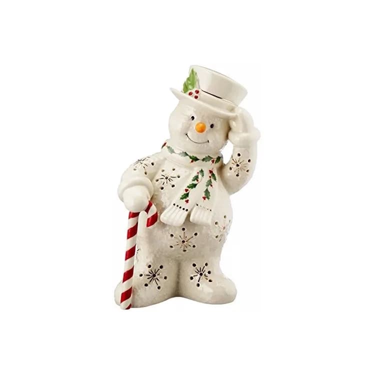 Ornement cadeau bonhomme de neige de Noël