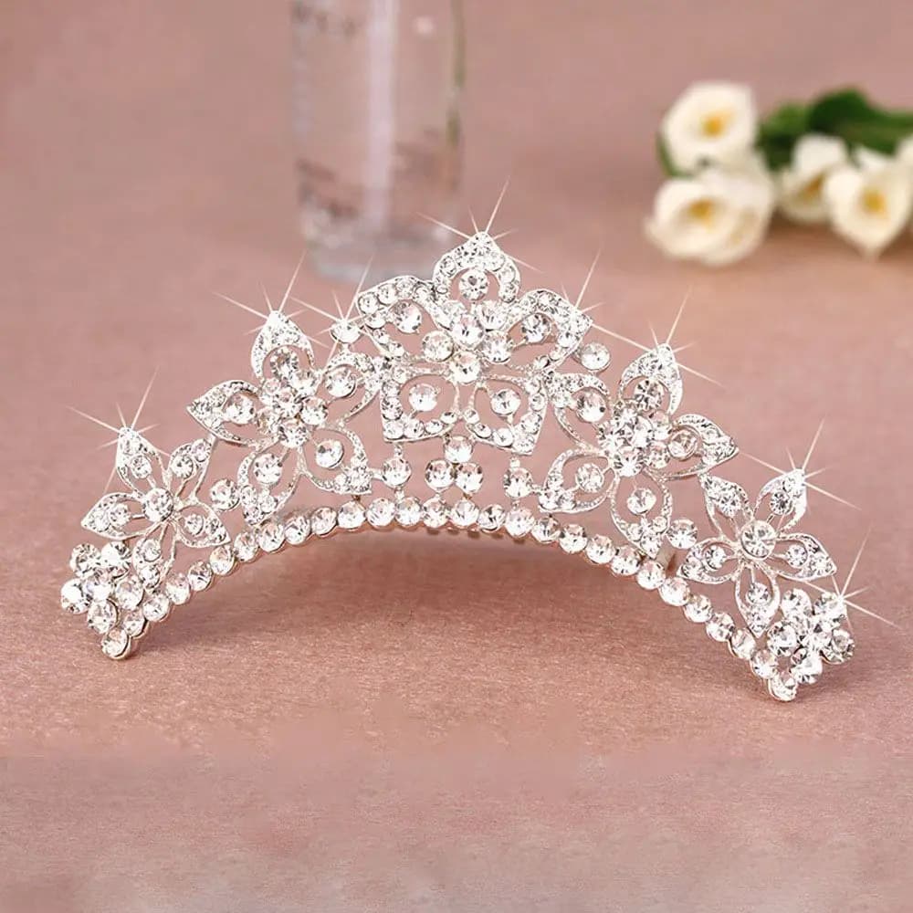 Couronne de peigne à cheveux diadème pour patients, bande de sauna, ornements, accessoires de mode, vêtements de sauna, bijoux de mariage, accessoires de coiffure