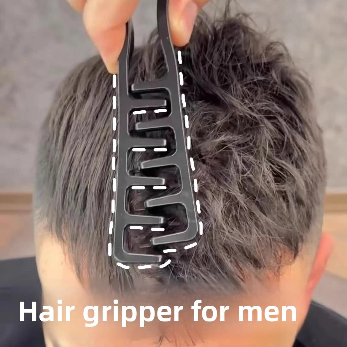 Ensemble de peignes coiffants pour hommes, en plastique, petit format portable, rangement facile, pour définir le volume des cheveux, idéal pour les voyages, le bureau et les dortoirs