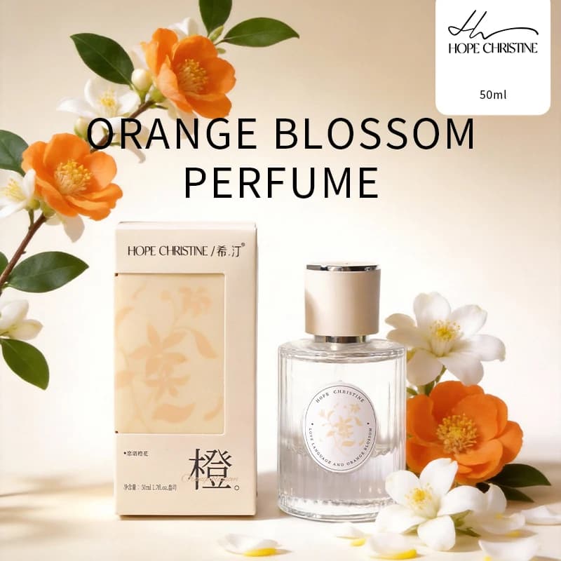 Parfum à la fleur d'oranger de la marque HOPE CHRISTINE pour femme, notes florales originales longue durée, 50ML, livraison gratuite