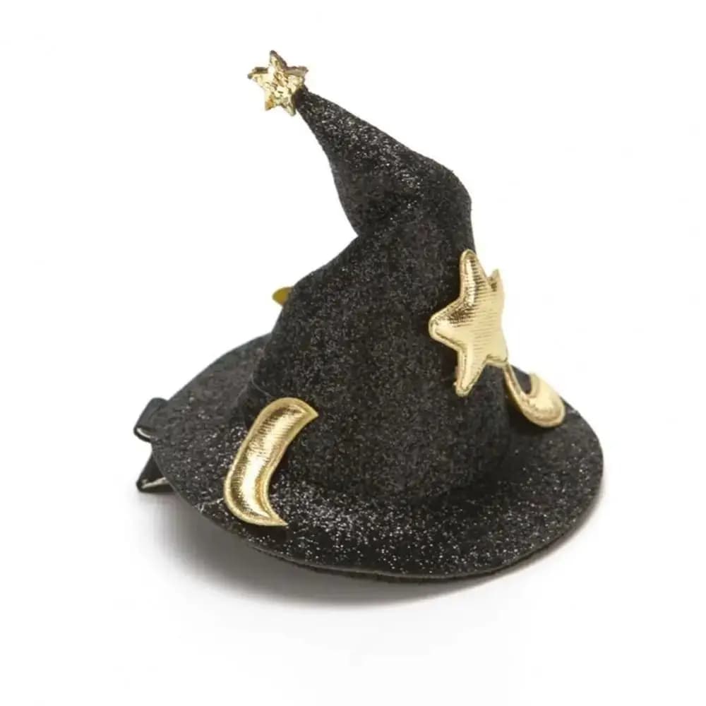 Accessoires de tête pour femmes, épingles à cheveux, chapeau de sorcier, accessoire de costume, chapeau de sorcière d'Halloween, fournitures de fête, couvre-chef de magie