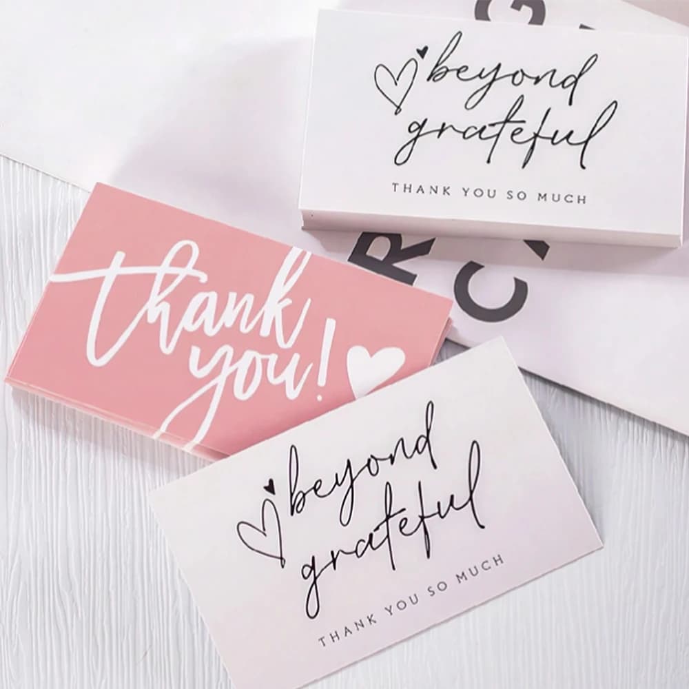 Étiquettes de décoration de gâteaux, 50 pièces, merci pour soutenir mes cartes de visite, étiquettes d'appréciation du client, magasin de cartes cadeaux, détaillés en ligne