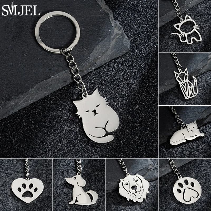 Porte-clés chaton de dessin animé