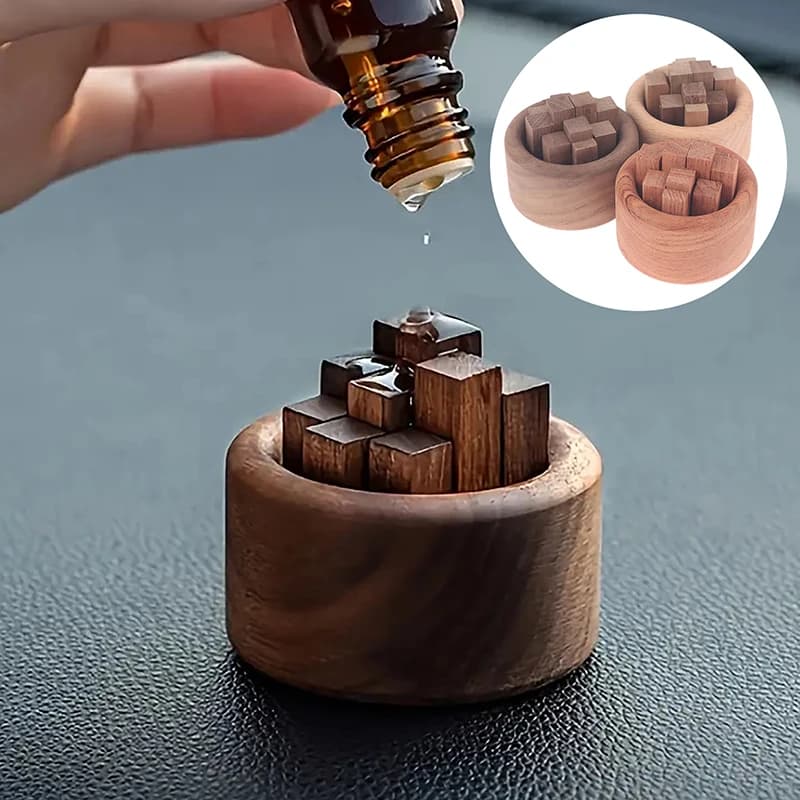 Diffuseur d'huiles essentielles en bois, Unique, écologique, sans feu, parfum d'aromathérapie, artisanat de décoration pour la maison et le bureau