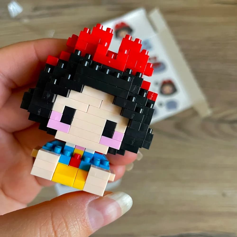 Blocs de construction de la série princesse Disney, modèle animal Blanche-Neige Belle, petites particules assemblées, Puzzle à monter soi-même, cadeaux d'anniversaire pour enfants