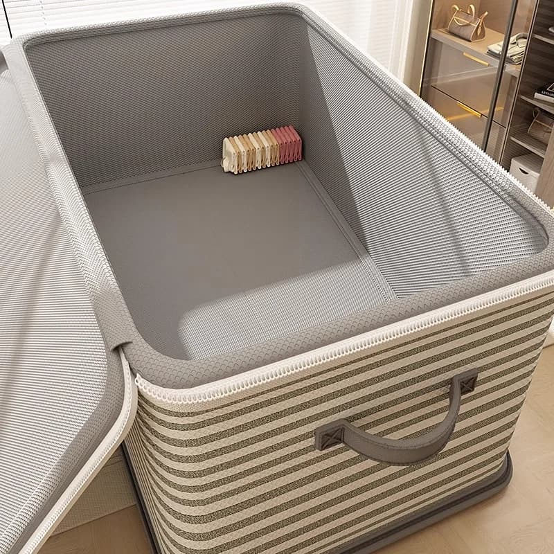 Boîte de rangement verrouillable, utilisée pour organiser les vêtements, les couvertures, les jouets dans les armoires, la boîte de rangement pliable par mot de passe