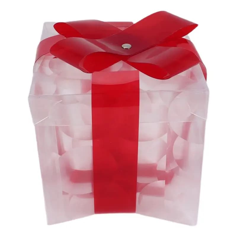 Boîte à cadeaux lumineuse de noël, ornement de décoration avec boîte d'éclairage à nœud, éclairage extérieur de noël 2024, décor