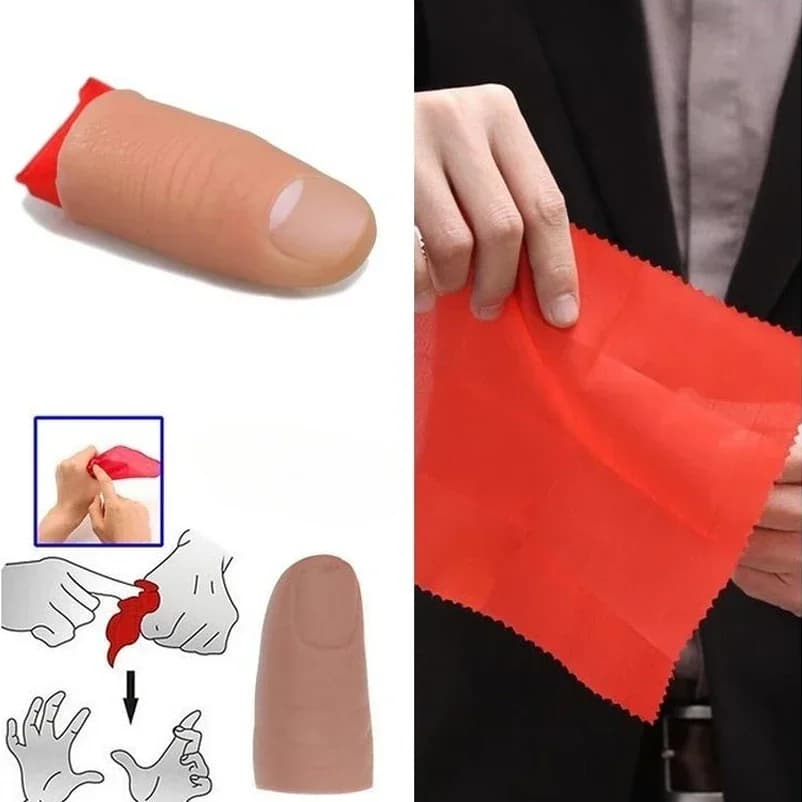 Finger Magic Trick Disappearing InjFake Thumb Tip