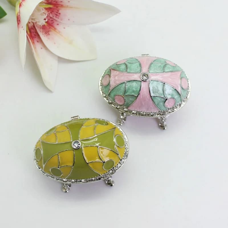 Boîte à Bijoux en Forme d'emouf de Pâques