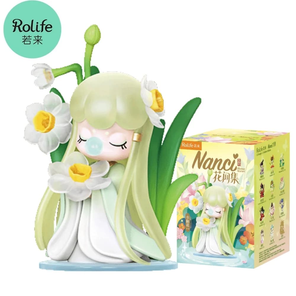 Série de figurines Rolife Nanci Flower Stories, boîte mystère, nouvelle collection de figurines d'anime, décoration, cadeaux personnalisés -ZQXX