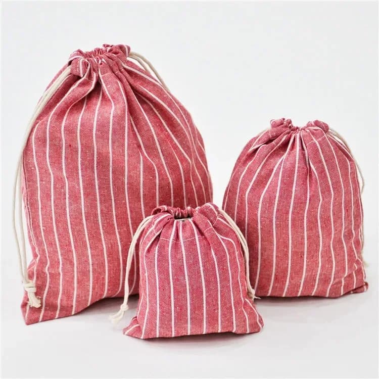 Sacs de proximité en coton Wstring pour mariage, cadeau de Noël, bricolage, petites pocommuniste unies GT, sacs de rangement anti-poussière pour la maison