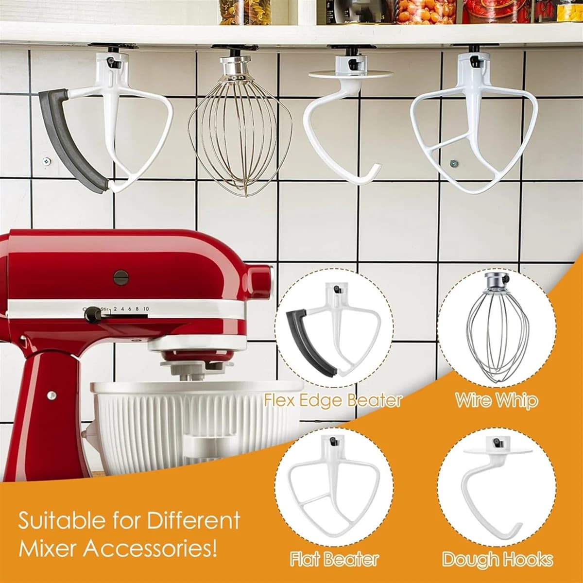 Supports d'accessoire de rêve de centre commercial, lot de 4, crochets pour aide à la cuisine