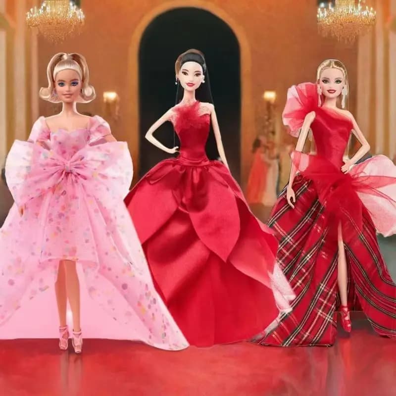 Barbie Movie – ensemble de poupées de jeu de rôle authentiques, princesse sociale, jouet cadeau de collection pour filles avec poupées et accessoires