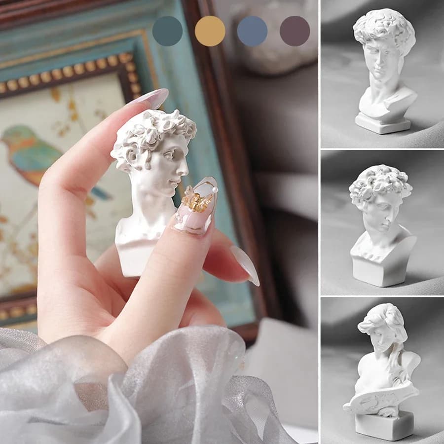 Mini Statue artistique pour Nail Art, outils d'accessoires Photo pour ongles, outil de photographie d'affichage de pointes de vernis à ongles en Gel