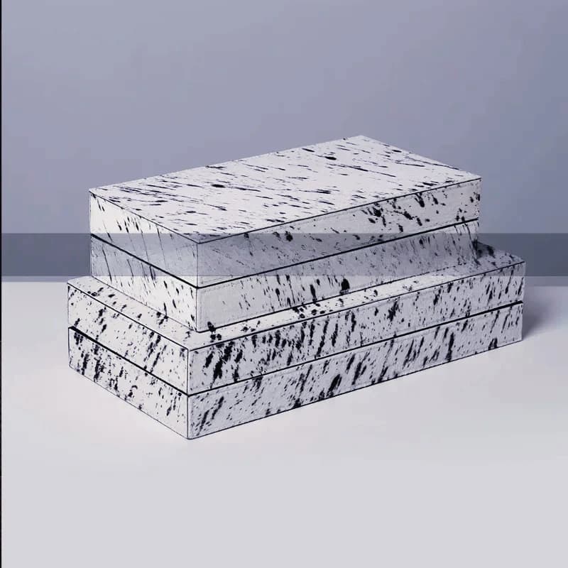 Boîte à bijoux en crin de cheval, rangement moderne pour vestiaire, affichage d'hôtel de luxe léger, décor de salle modèle du département des ventes