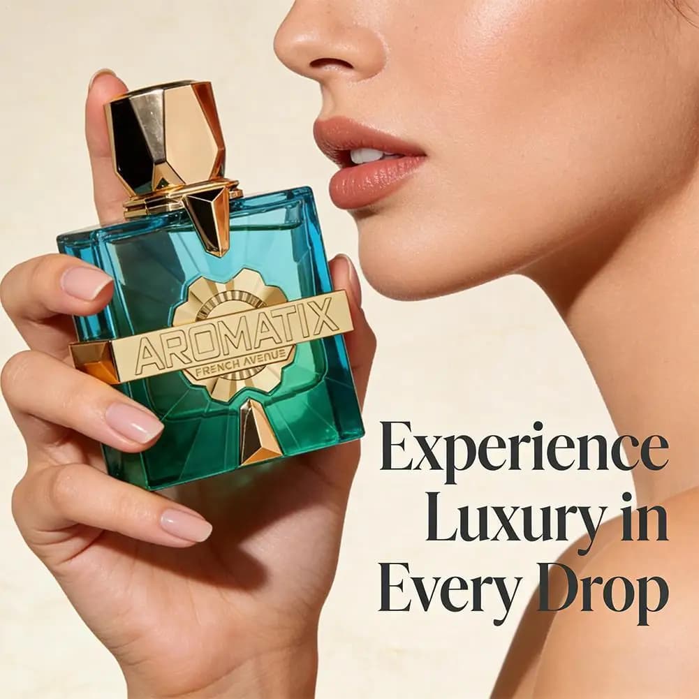 Parfum Aromatix Sun Kissed 100ml, fragrance longue durée pour femmes et hommes, senteur boisée ambrée et florale fruitée, parfum de luxe