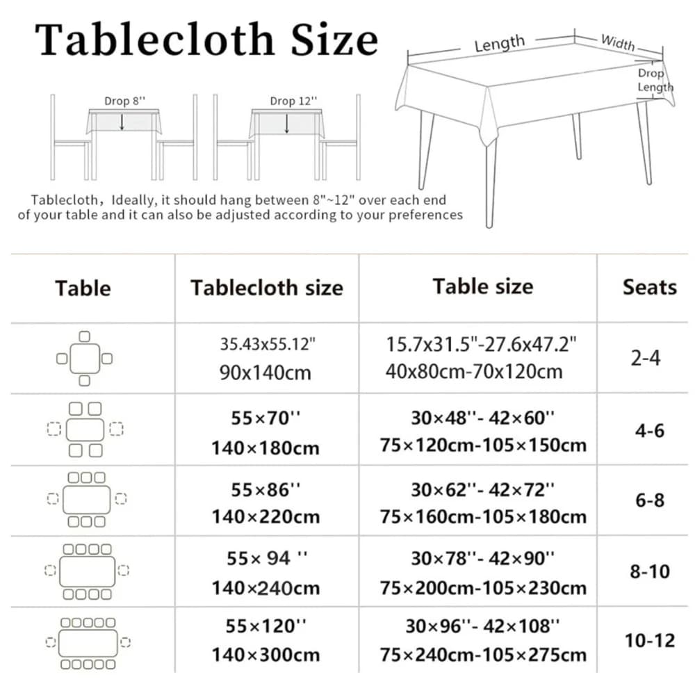Nappe rectangulaire pour bougies de Shabbat, pour la décoration de table, maison, cuisine, salle à manger, imperméable, réutilisable, pour les fêtes