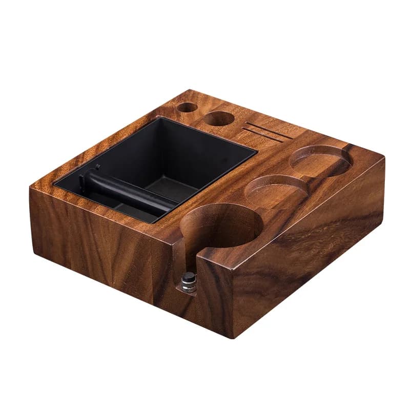 Boîte à expresso multifonctionnelle, boîte de rangement pour café expresso, adaptée au doseur de stockage, distributeur, porte-filtre et écran de rondelle