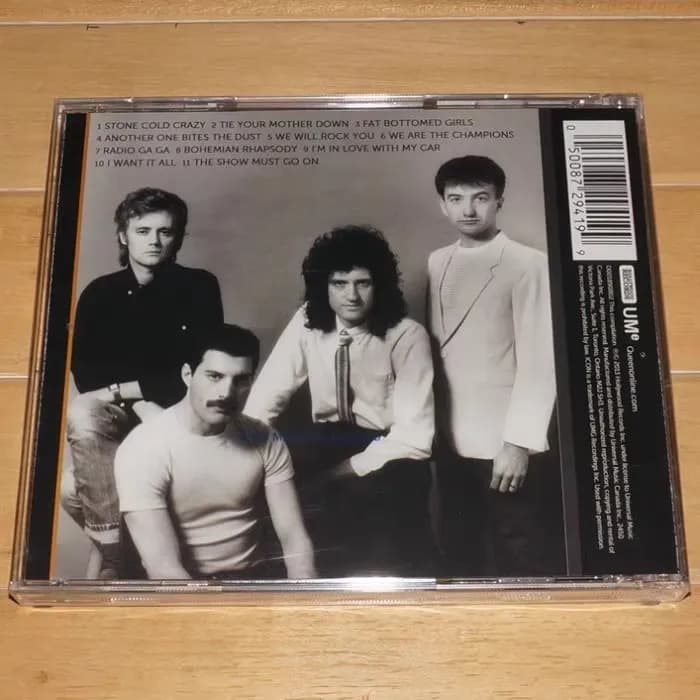 Rock Queen Freddie Mercury CD de musique Album les plus grands succès We Will Rock You enregistrement de musique Cosplay Walkman voiture pistes sonores boîte cadeaux