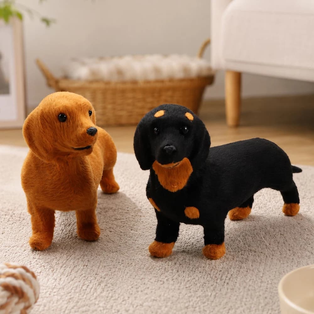 Jouet en peluche chien doux, nouveau Design, imite le mouvement naturel, Simulation d'imitation mignonne, jouets en peluche réalistes pour le soutien émotionnel