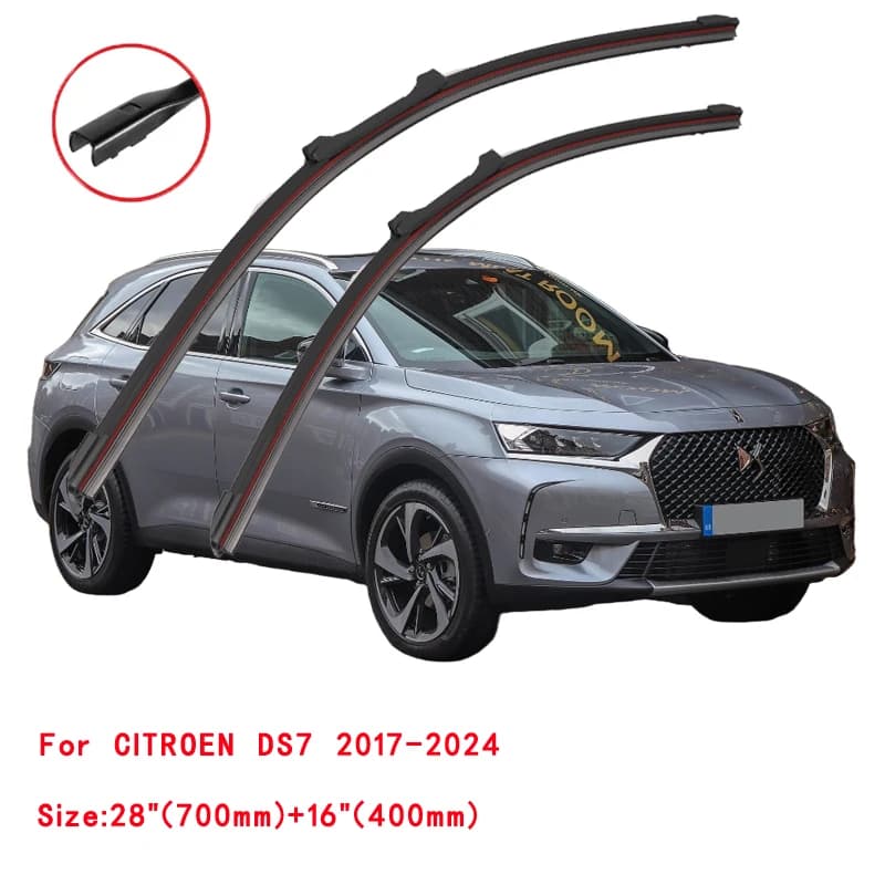 Balai d'essuie-glace avant de voiture pour Citroen, pare-brise, accessoires de brosses, lave-glace, DS7, DS 7, CROSSBACK, 2018, 2020, 2021, 2022, 2023